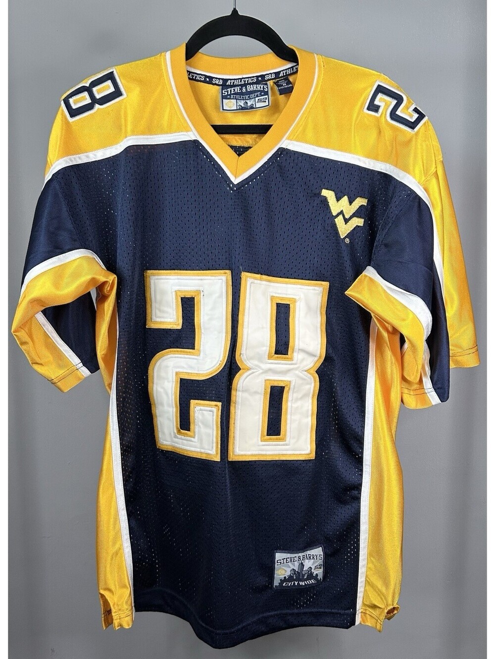 Y2K Steve & Barry’s University of West Virginia Jersey Men’s Size Medium